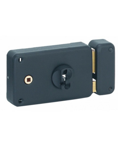 Serrure de portail en applique horizontale - cylindre européen FTH THIRARD