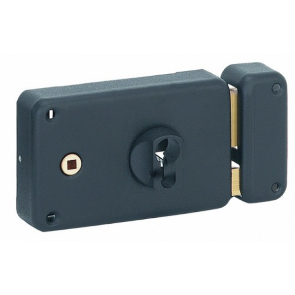 Serrure de portail en applique horizontale - cylindre européen FTH THIRARD