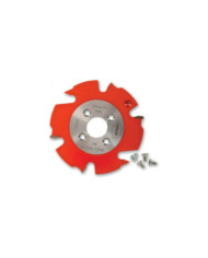 Fraise à rainurer MD pour ZETA - TOP - Classic - Ø 100×4×2mm Z2 + V4 traceurs - 4 trous - moyeu LAMELLO