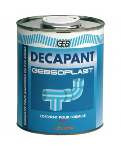 Décapant PVC - nettoyage avant collage - pour PVC rigide - Gebsoplast GEB
