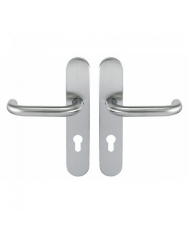 Poignées de porte sur plaques - inox 304 - Ligne 19 type U NORMBAU