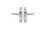 Poignées de porte sur plaques - inox 304 - Ligne 19 type U NORMBAU