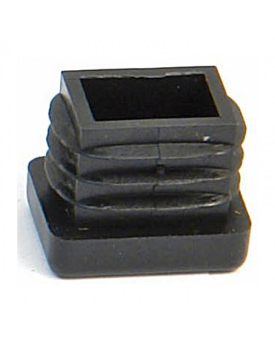 Embout plastic noir entrant - rectangulaire AVL
