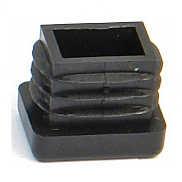 Embout plastic noir entrant - rectangulaire AVL