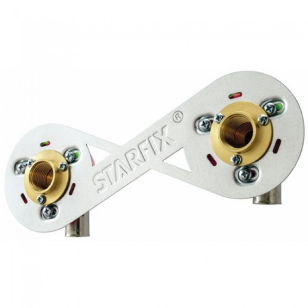 Kit de fixation pour robinetterie 15 x 21 mm - sur cloison - Starfix ANQUIER