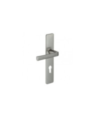 Poignées sur plaques -entraxe 195mm -aluminium finition anodinox -Kaza VACHETTE