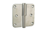 Paumelle à lame fermée en inox - menuiserie bois - 80x80 ARGENTA