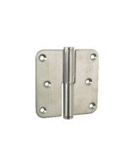 Paumelle à lame fermée en inox - menuiserie bois - 80x80 ARGENTA