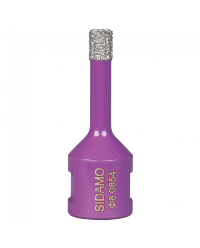Trépan diamant à sec - M14 - Ø 8 mm SIDAMO