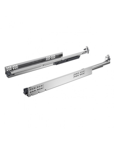 Coulisses à billes Quadro V6 5D Silent System -charge 30 kg -sortie totale HETTICH