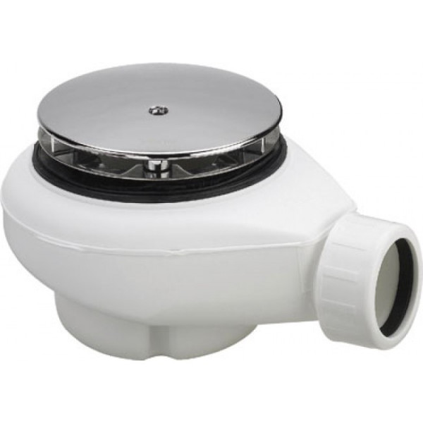 Bonde de douche 90 mm capot chromé - sortie horizontale - Tempoplex VIEGA