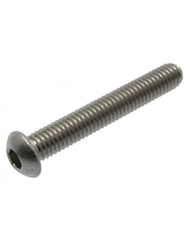 Vis à métaux tête cylindrique bombée 6 pans creux - inox A2 - ISO 7380 ACTON