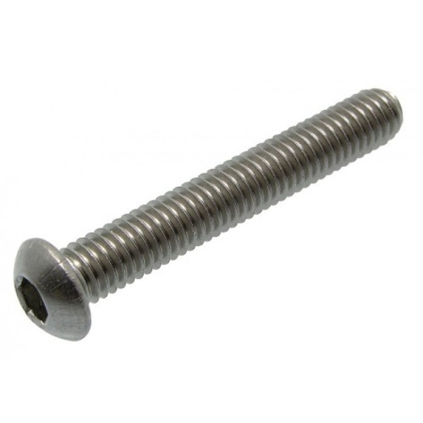 Vis à métaux tête cylindrique bombée 6 pans creux - inox A2 - ISO 7380 ACTON