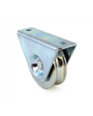 Roue à gorge ronde 327 - support extérieur - roulement à billes COMUNELLO