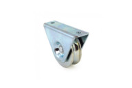 Roue à gorge ronde 327 - support extérieur - roulement à billes COMUNELLO