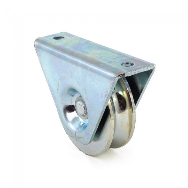Roue à gorge ronde 327 - support extérieur - roulement à billes COMUNELLO