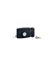 Serrure pour porte de garage à tirage - avec cylindre et bouton FTH THIRARD