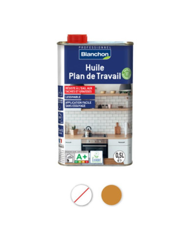 Huile plan de travail Biosourcée 0,5 L BLANCHON