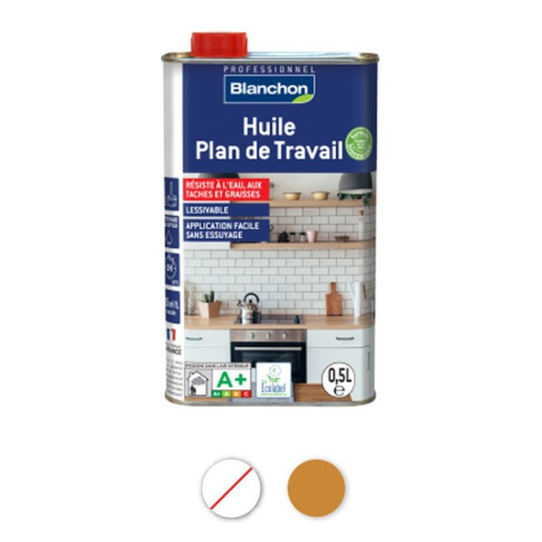 Huile plan de travail Biosourcée 0,5 L BLANCHON