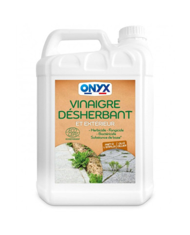 Vinaigre désherbant et extérieur et 9,5° - herbicide et fongicide ONYX