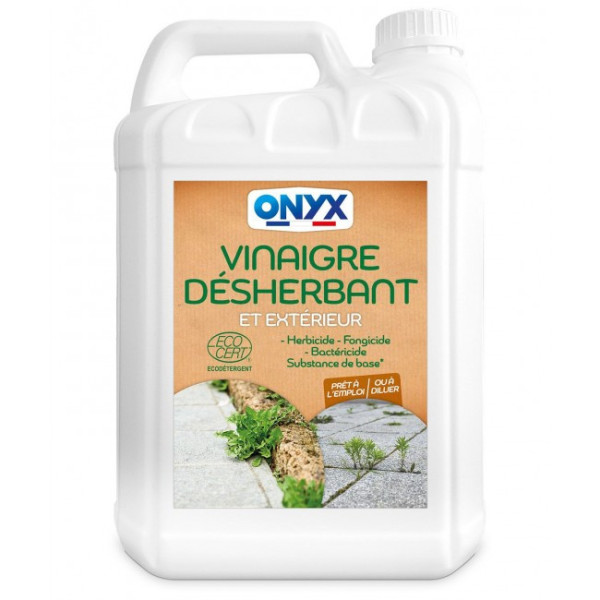 Vinaigre désherbant et extérieur et 9,5° - herbicide et fongicide ONYX