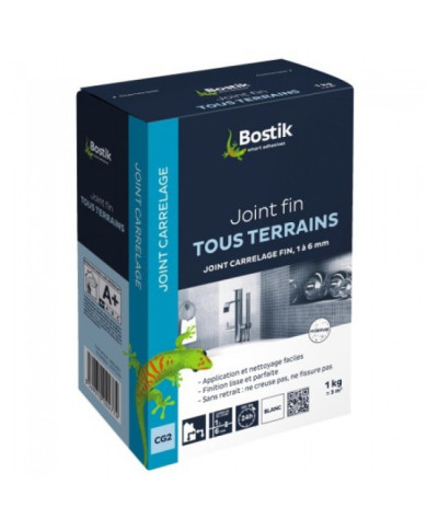 Joint carrelage - fin - poudre - sols et murs BOSTIK
