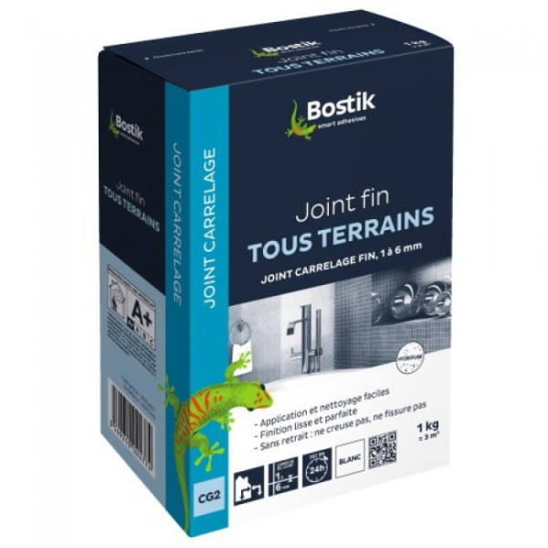 Joint carrelage - fin - poudre - sols et murs BOSTIK