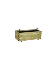 Bac à fleurs carré en bois Baroque - 110 x 50 x 38 cm CERLAND