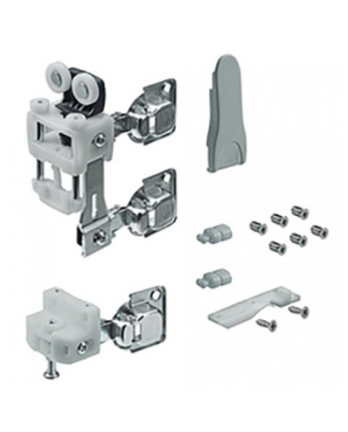 Ferrure de porte pliante - Push to Move - fermeture manuelle WingLine L HETTICH