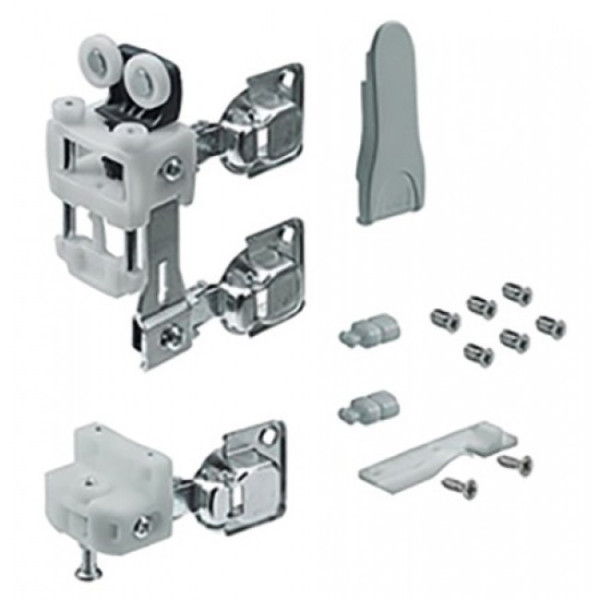 Ferrure de porte pliante - Push to Move - fermeture manuelle WingLine L HETTICH