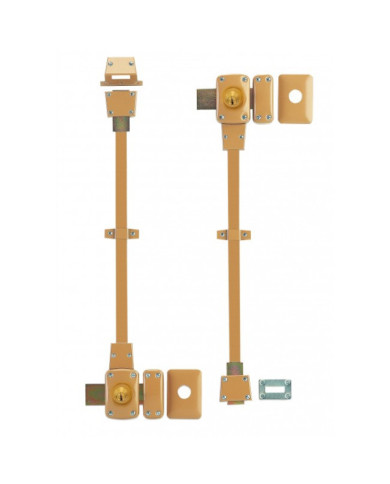 Verrou multipoints en applique - à double cylindre rond - Mirage 6 FTH THIRARD