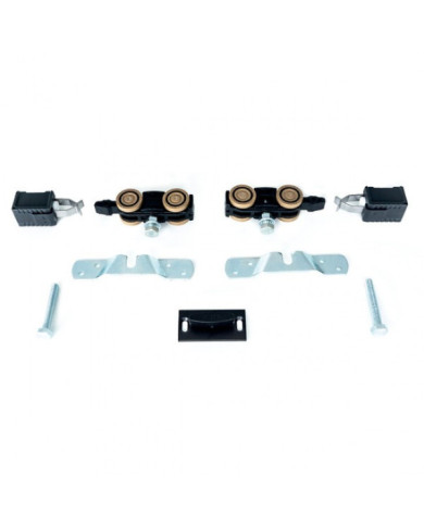 Garniture pour rail invisible Xperta porte coulissante bois max 100 kg ARGENTA
