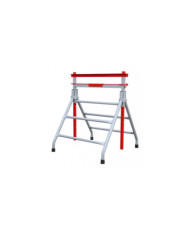 Tréteau bâtiment en acier - réglable - hauteur 80 à 130 cm OUTIFRANCE