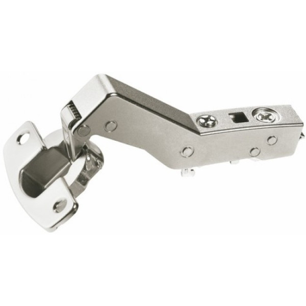 Charnière invisible 95° pour meuble d'angle, boîtier à visser HETTICH