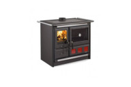 Cuisinière à bois Rosa XXL 5.0 Steel noir - 11 kw LA NORDICA EXTRAFLAME