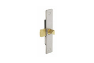 Serrure batteuse EDF, fouillot triangle de 11 mm, acier inox MÉTALUX