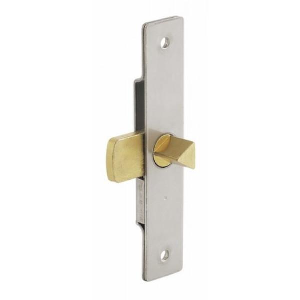 Serrure batteuse EDF, fouillot triangle de 11 mm, acier inox MÉTALUX