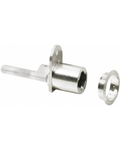 Serrure de meuble à levier avec rosette pour cylindre Z23 HETTICH