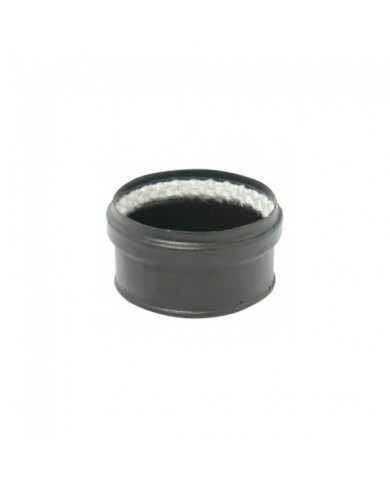 Tampon émail noir pour conduit pellets - joint viton TEN