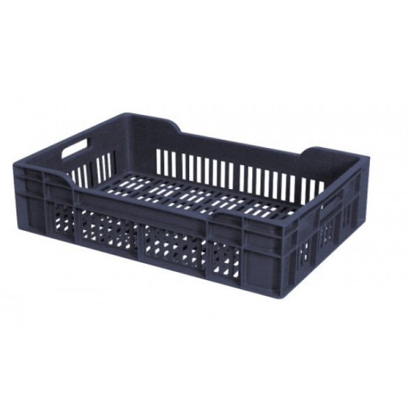 Caisse gerbable - 600x400mm - gris GILAC