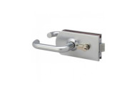 Serrure de porte en verre condamnable - réversible - 9745 MÉTALUX