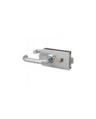 Serrure de porte en verre condamnable - réversible - 9745 MÉTALUX