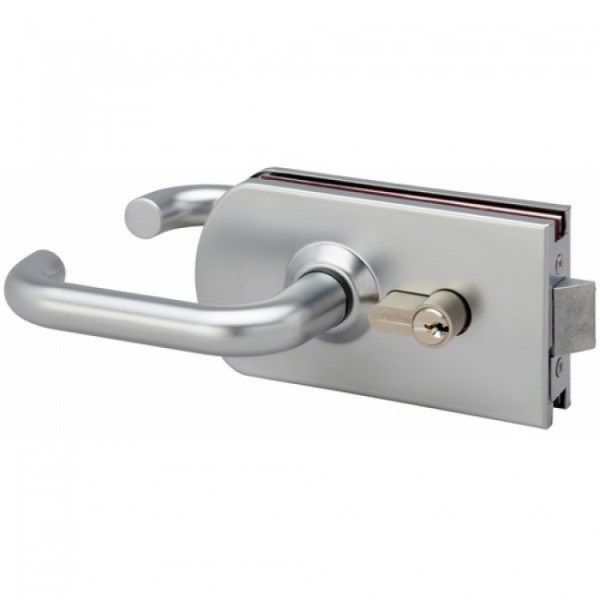 Serrure de porte en verre condamnable - réversible - 9745 MÉTALUX