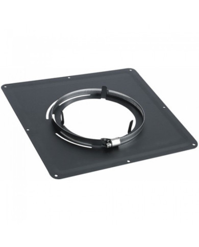 Plaque de propreté - inox émail noir mat - dimensions 400 x 400 mm TEN