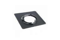 Plaque de propreté - inox émail noir mat - dimensions 400 x 400 mm TEN