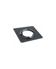 Plaque de propreté - inox émail noir mat - dimensions 400 x 400 mm TEN