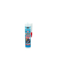 Mastic sanitaire W3 - silicone acétique - traité fongicide - 280 ml GEB