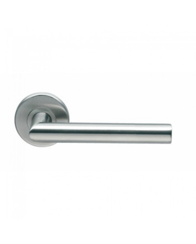 Poignées de porte sur rosace ronde - inox 304 - V 19 NORMBAU
