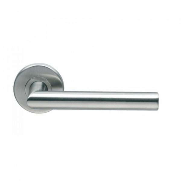 Poignées de porte sur rosace ronde - inox 304 - V 19 NORMBAU