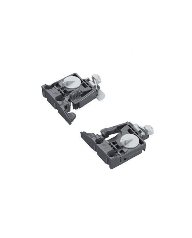 Clips 2D pour coulisse Quadro V6 5D et Quadro 25 2D HETTICH